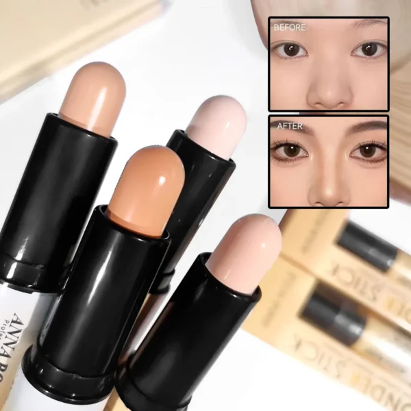 Double-ended contour stick, highlighter, waterproof and sweatproof, high nose bridge, face slimming nose contour pen for novices - Image 3