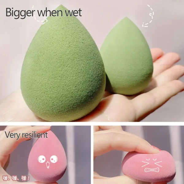 10 PCS Makeup Sponge Set Cosmetics Powder Puff Female Blender Make Up Instrument Foundation Wholesale Women Beautiful Face Tools - Image 3