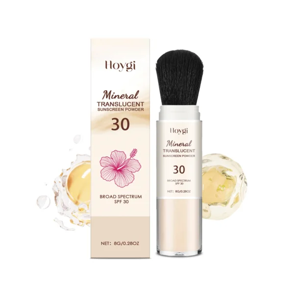 HOYGI Sunscreen Setting Powder Spf 30 Protection Oil Control Waterproof Sweat Proof Full Coverage Lasting Powder Cosmetics 8g - Image 2