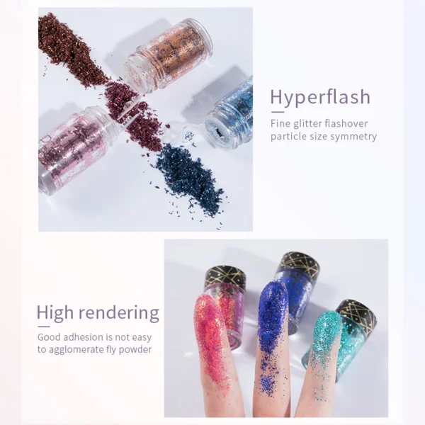 1 pcs Pudaier monochrome eyeshadow,Glitter eyeshadow - perfect for party, stage makeup, everyday - Image 3