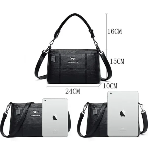 Genuine Pu Leather Luxury Handbags Women Bags Designer Crossbody Bags For Women 2024 Shoulder Bag Women Handbags Sac A Main - Image 4