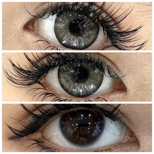 VISUASHOW Color Contact Lenses Prescription Eyes Beauty Pupils Nature 2Pcs High Quality Fashion Lens Brown Blue Contact Cosmetic - Image 3