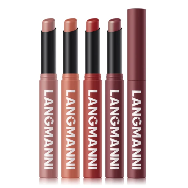 LANGMANNI 12 Color Matte Lipstick Soft Silky Texture Quick Dry Waterproof Long Lasting Non Fading Fashion Hot Sales Lipstick 2g - Image 4