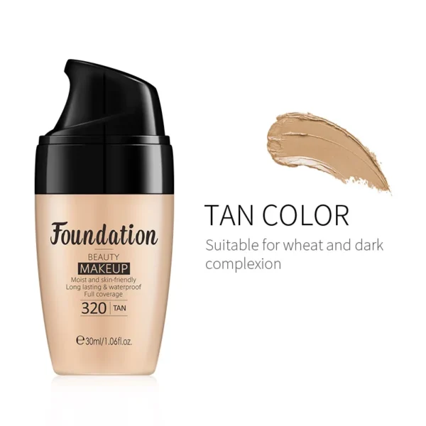 30ml Liquid Foundation Waterproof Makeup High Coverage Concealer Long-lasting Cover Dark Circle Brighten Matte BB Cream Cosmetic - Image 6