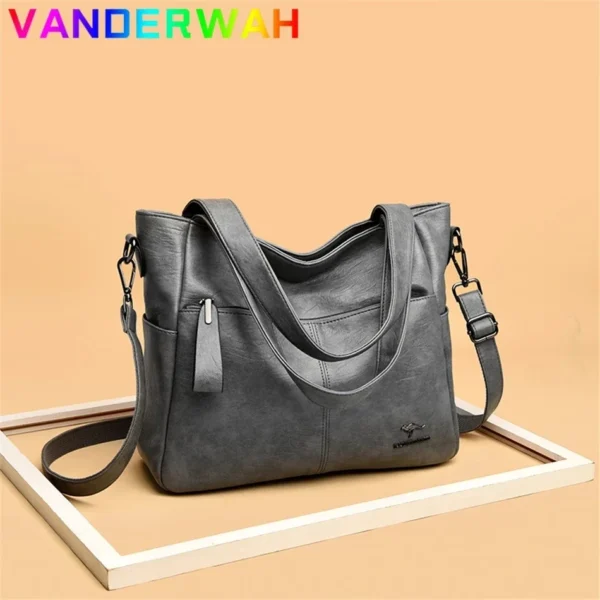 Genuine Brand Soft Leather Top-handle Bags Female Handbags Women Shoulder Crossbody Totes Messanger Bag Large Capacity Big Sac - Image 4