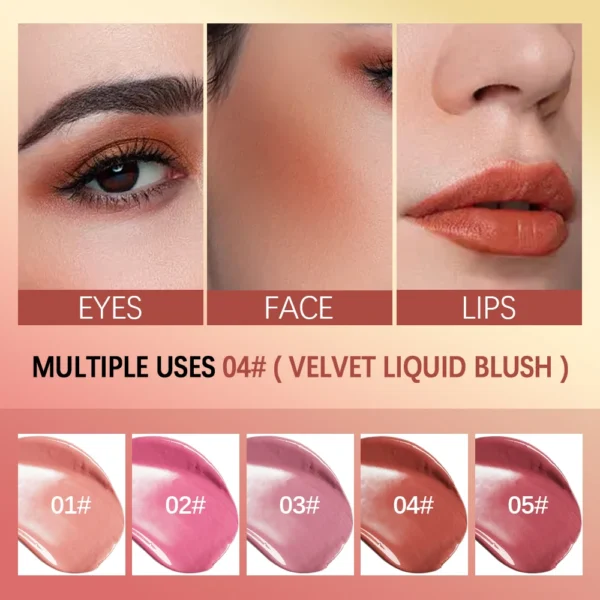 Blush Liquid Blusher Real Makeup Blush Matte Palette Blusher Cosmetics Products Liquid Cream Stick Pink Face raremakeup Beauty - Image 3