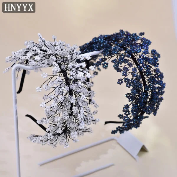 HNYYX Luxury Crystal Headband Sparkling Wedding Hair Jewelry Fashion Headwear Elegant Headdress Rhinestone Hair Piece A86 - Image 3