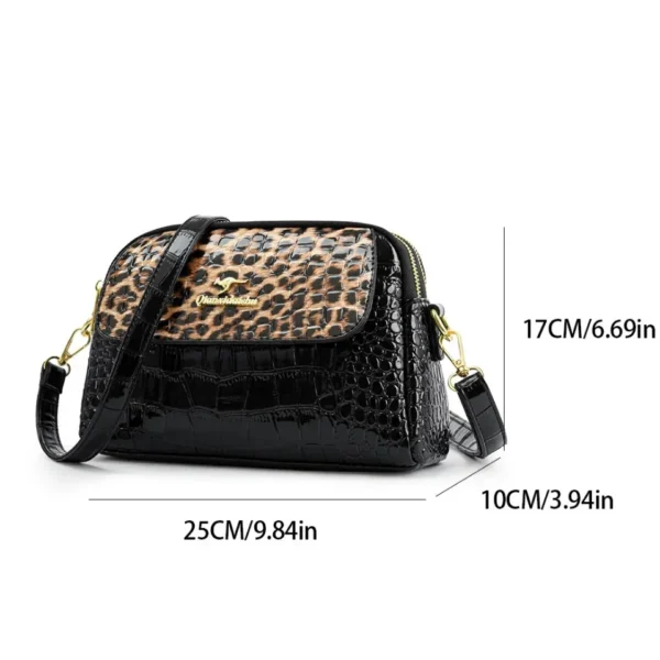 Fashion Shoulder Bags For Women Luxury Leopard Design High Quality Leather Crossbody Bag Ladies Messenger Purse Commuting Sac - Image 4