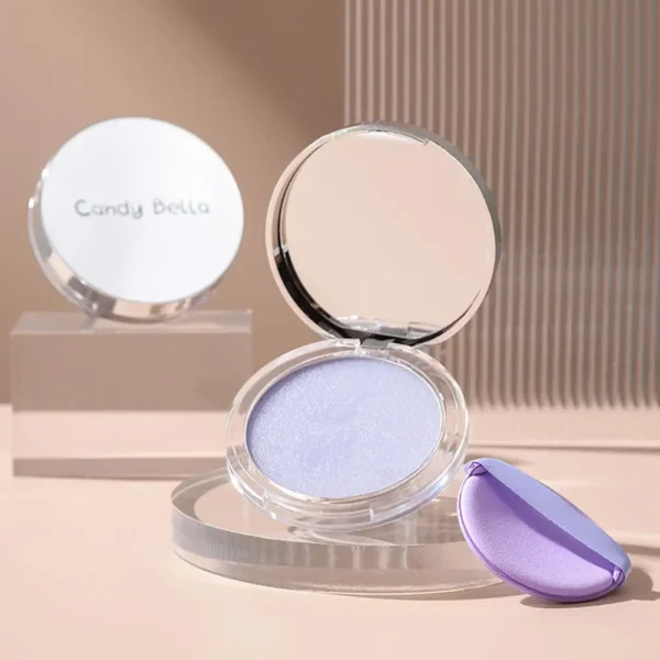 Lavender Makeup Powder With Puff Long-lasting Natural Nude Makeup Oil Control Setting Powder Smooth Effect Soft Finishing Powder - Image 4