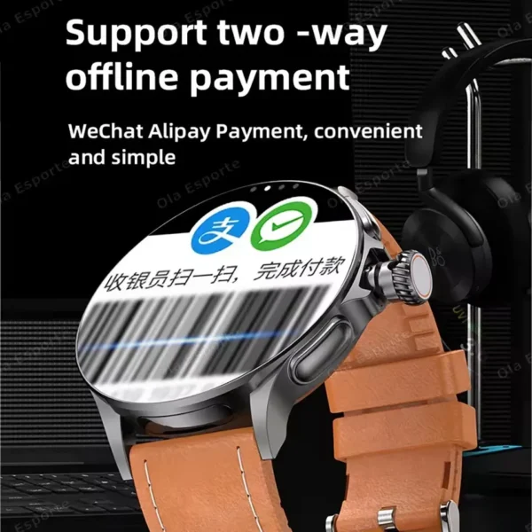 2025 New GT200 Smart Watch Men Women AMOLED Display 4G+32G GPS HD Camera Video Call NFC 4G SIM Card Smartwatch For Xiaomi Huawei - Image 3