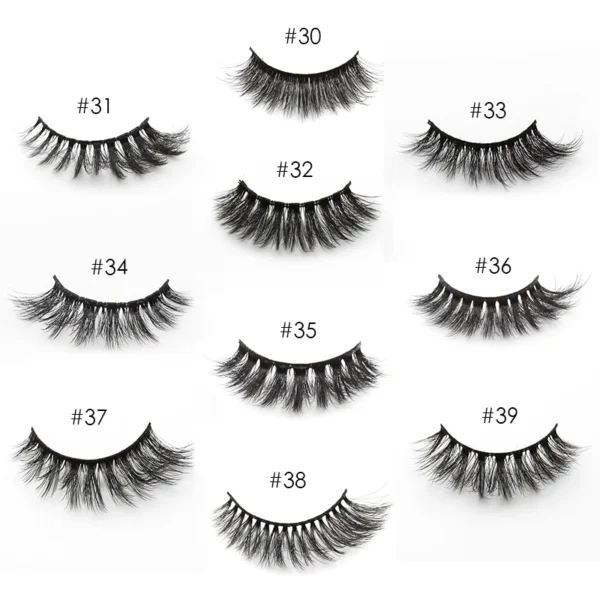 YSDO 10/20 Pairs fluffy mink eyelashes wholesale natural long 3d false mink lashes hand made fake eyelashes makeup faux cilios - Image 6
