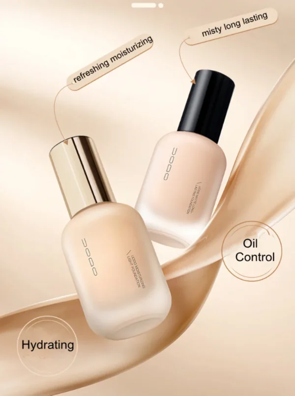 UODO Matte Face Make Up Liquid Foundation Primer Oil Control Hydrating Moisturizing Concealer Skin Care Long-lasting - Image 6
