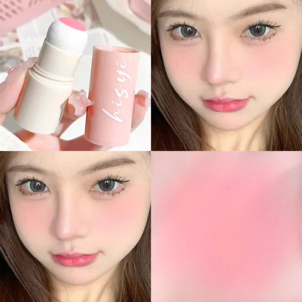 Cloud Soft Matte Blush Stick for a vibrant, brightening, natural bare makeup look, enhancing flawless skin tone - Image 3