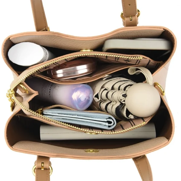 3 Layers Commuting Bags for Women High Quality Kangaroo Soft Pu Leather Ladies Shoulder Messenger Hand Bag Tote Crossbody Sac - Image 6
