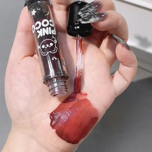 Dark Black Mirror Water Lip Gloss Moisturizing Juice Glass Tea Brown Red Lipsticks Lasting Non-stick Cup Korean Makeup Cosmetics - Image 4