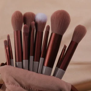 13pcs Makeup Brushes Set Eye Shadow Foundation Women Cosmetic Brush Eyeshadow Blush Beauty Soft Make Up Tools Bag