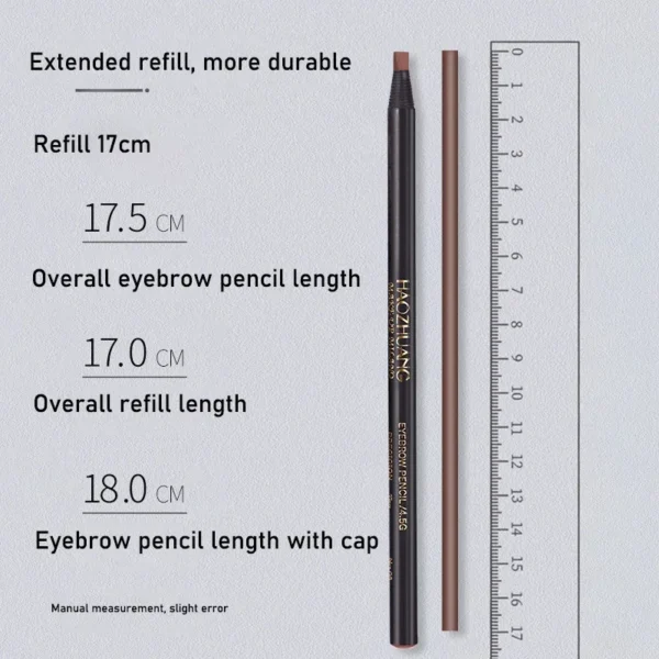 HAOZHUANG Waterproof Long Lasting Eyebrow Pencils with Soft Brush Eyebrows Makeup Tool Permanent Makeup Tattoo Accessories - Image 4