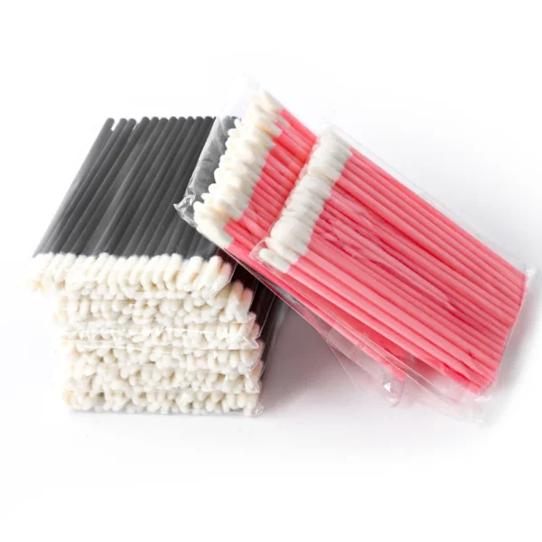 50 Pcs Disposable Lip Brush Soft Lipstick Mascara Wands Applicators Eyelash Cleaner Cosmetic Brushes Women Make Up Tools - Image 4