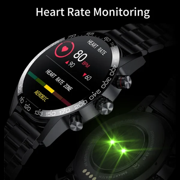 LIGE Business Watch For Men Smart Watch AMOLED HD Screen Smartwatch Bluetooth Calling IP67 Waterproof Smart Bracelet Full Touch - Image 3