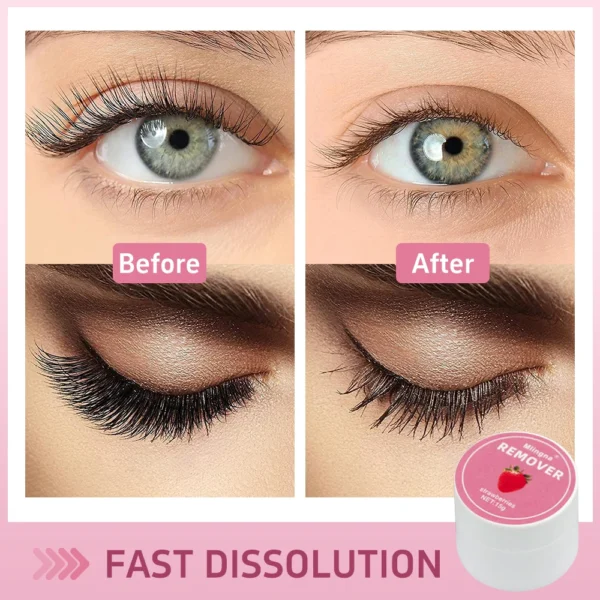 15g Eyelash Glue Lash Extensions Remover Cream Korea Professional Makeup Tools Lash Glue Remover Cream for Eyelash Extension - Image 6