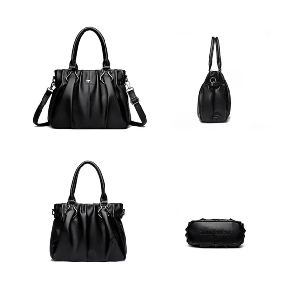 Genuine Casual Tote Bag Luxury Handbags For Women Designer Purses and Handbag High Quality Soft Leather Commuting Hand Bags - Image 5