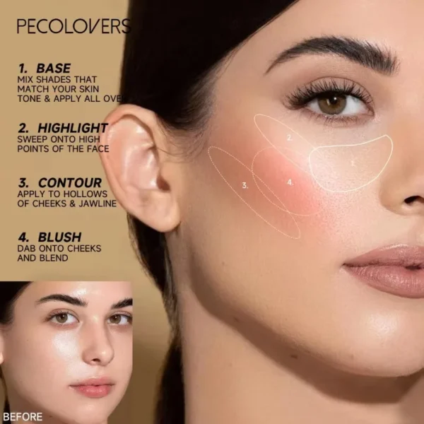 Moisturizer Contour Concealer Foundation Waterproof Face Corrector Full Cover Dark Circles Contour Stick Primer Pen Cosmetics - Image 5
