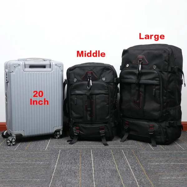XOKY 80L Travel Backpack Large Capacity Multiple Storage Spaces Anti Theft Backpack with Dry Wet Separation 8106 - Image 3
