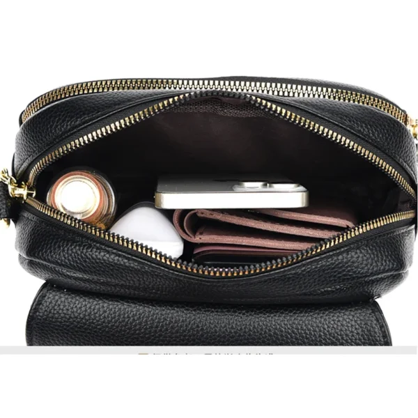 Elegant Soft Leather Shoulder Bags for Women Designer Fashion Crossbody Bags Ladies Purses and Handbags Sac Small Messenger Bag - Image 6