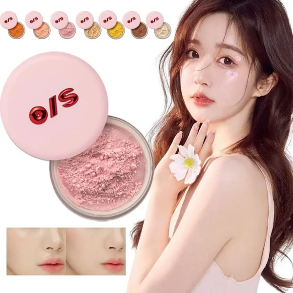 ONE SIZE Setting Powder Soft Matte Finish Waterproof Powder Fixation Pore Modification Long-Lasting Oil Control Honey Makeup - Image 3