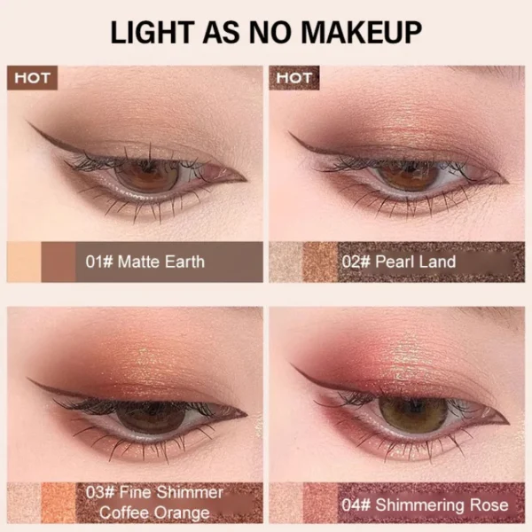 3-in-1 Eyeshadow Stick with Shimmer Tone, Waterproof Sweatproof Long-Lasting Eye Shadow Pencil for Blending and Vibrant Color - Image 4