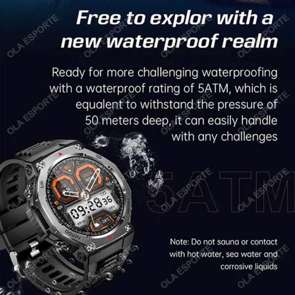 Swim Smart Watch Waterproof Flashlight Amoled Sport GPS T-Rex 3 Smart Watch Men Women 100+ Sport Modes for Xiaomi Watch Amazfit - Image 5