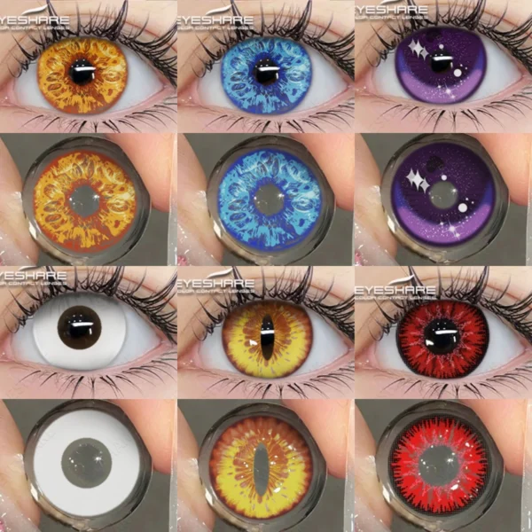 EYESHARE Halloween Color Contact Lenses For Eyes Anime Cosplay Colored Lenses Blue Lenses Contact Lens Beauty Eye Makeup