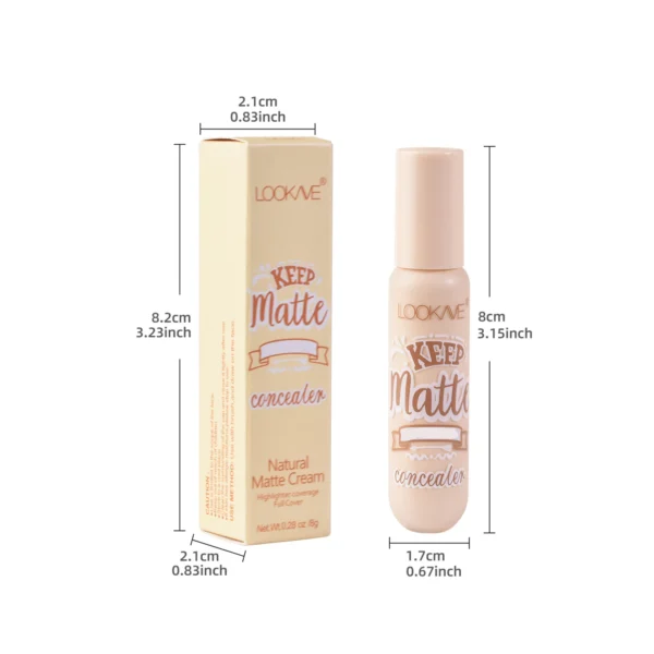 Liquid Concealer Stick Foundation Cream 6 Color Moisturizing Full Coverage Ae Dark Circle Natural Matte Concealer Cream Makeup - Image 6