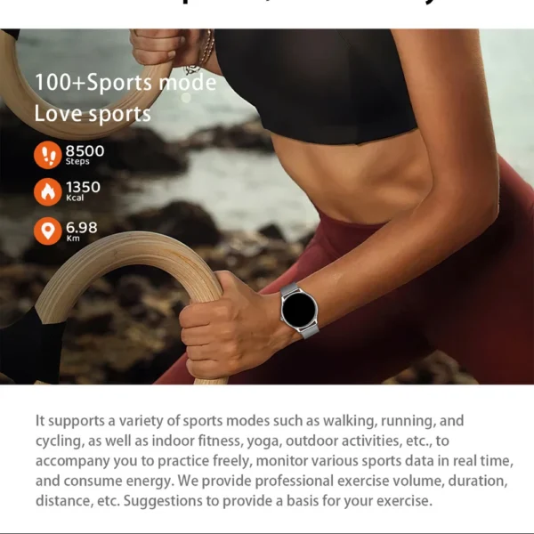 7.9mm Ultra-thin Smartwatch Women 1.43" AMOLED Screen Blue Tooth Call Smart Watches Heart Rate Health Sports Fitness Lady Music - Image 5