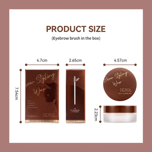 1pcs 3D Eyebrow Styling Cream Makeup Long Lasting Natural Quick-drying Wild Brow Pomade Setting Gel Wax Eyebrow Cosmetics - Image 6