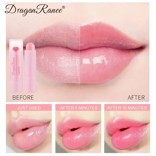 Dragon Ranee New Moisturizing Color Change Lipstick Lasting Hydration Repair Lip Anti Crack Lip Balm Hot Sales Cosmetics 3.5g - Image 4