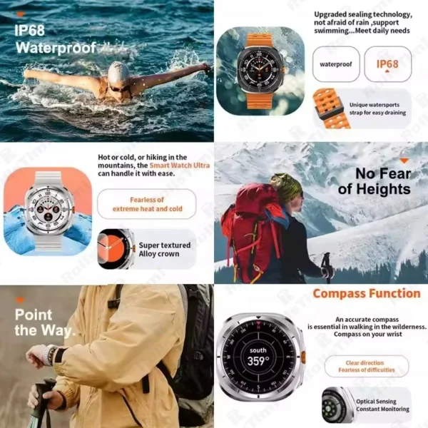 Smart Watch 7 Ultra 32GB memory video NFC 1.5Inch HD AMOLED Screen Smart watch Men Sport Fitness Tracker Smartwatch Women 2024 - Image 2