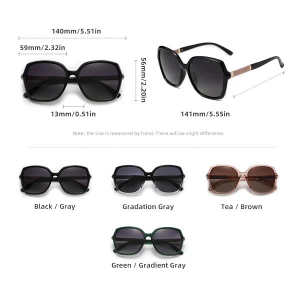 KINGSEVEN Designer Fashion Women Sunglass Polarized Anti-UV400 Butterfly Large Frame Glasses for Lady Shopping Vacation - Image 4