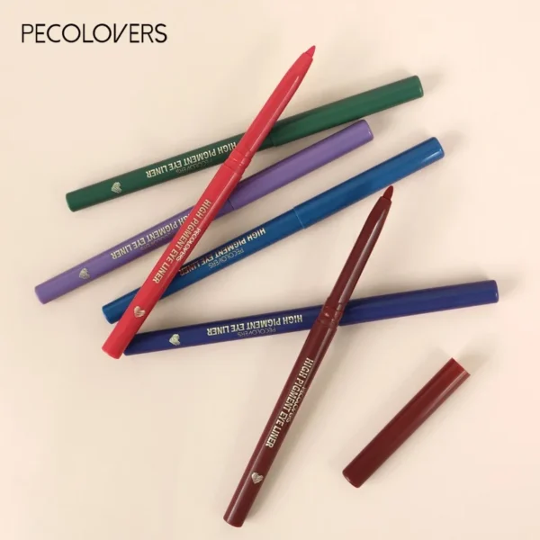 White Waterproof Eyeliner Gel Pencil Green Brown Lying Silkworm Pen Soft High Pigment Matte Eyeliner Lasting Shiny Eye Makeup - Image 2