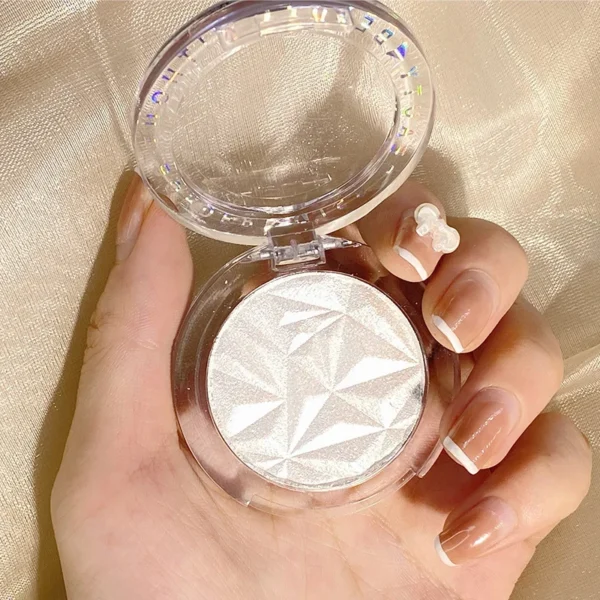 2 Colors Diamond Highlighter Powder Palette Glitter Face Contour Brighten Makeup Shimmer Ultra-concentrated Illuminate Cosmetic - Image 2
