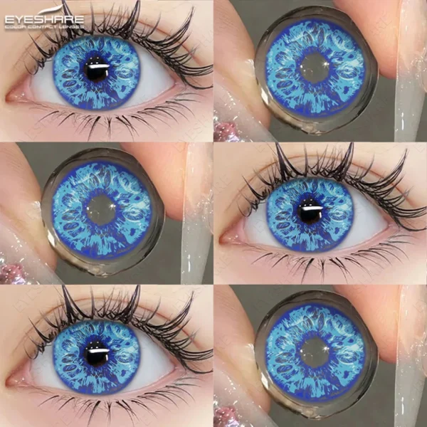 EYESHARE Halloween Color Contact Lenses For Eyes Anime Cosplay Colored Lenses Blue Lenses Contact Lens Beauty Eye Makeup - Image 2