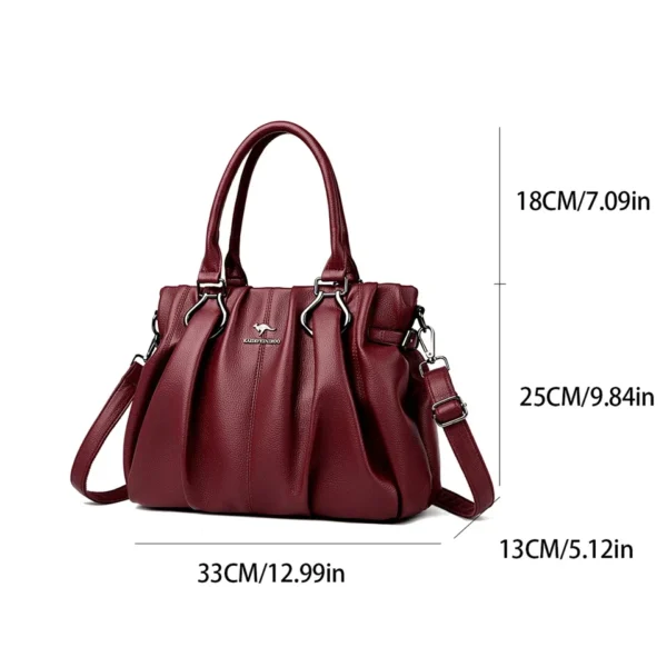 Genuine Casual Tote Bag Luxury Handbags For Women Designer Purses and Handbag High Quality Soft Leather Commuting Hand Bags - Image 4