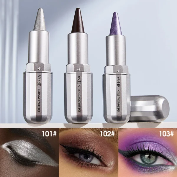 HOT Waterproof Eyeshadow Sticks Highlight Long Lasting High Pigmented Shimmer Glitter And Matte Eyeshadow Lip Pencil Crayon