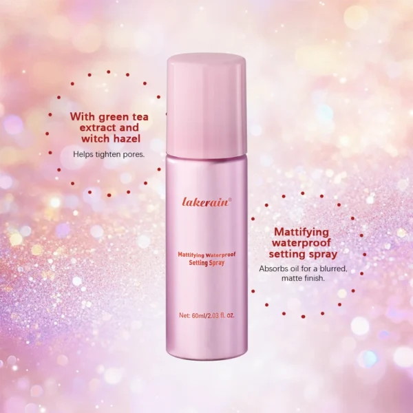 Long-Lasting Setting Spray Glossy Matte Base Makeup Oil Control Waterproof Moisturizing Make-up Fixer Spray for All Skin Style - Image 2