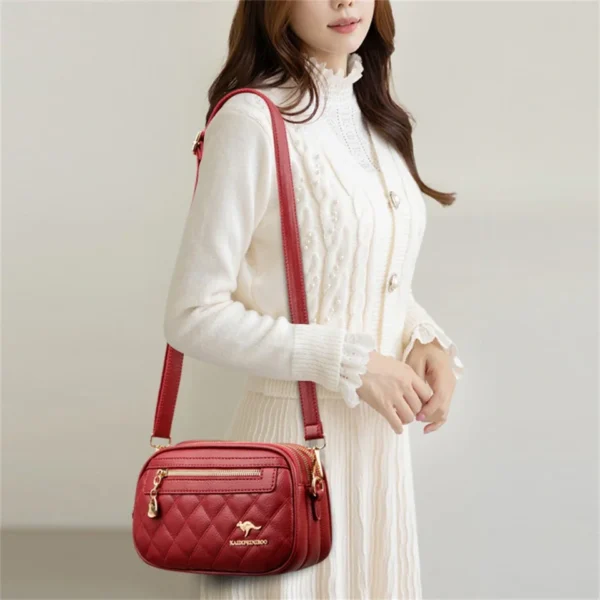 Women High Quality Leather Purse Shoulder Bags Luxury Designer Crossbody Bag Women Commuting Handbags Fashion Female Messenger - Image 3