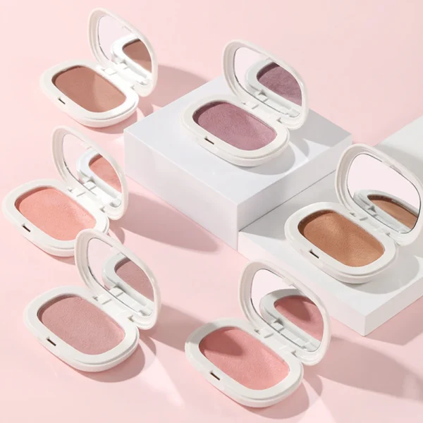 Single Color Blush Silky Texture High Color Rendering No Powder Feeling Low Saturation Long-lasting Natural Matte Blush Cream - Image 3