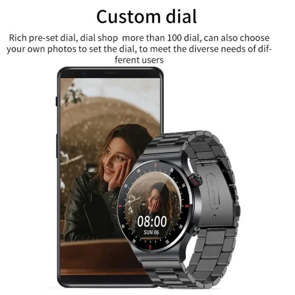 ECG+PPG Bluetooth Call Smart Watch 2025 Men AMOLED Full Touch Sports NFC Watches Men Smartwatch Waterproof For Android Ios - Image 5