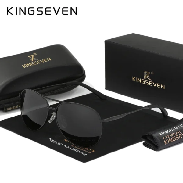 KINGSEVEN Men Polarized Sunglasses High Quality UV400 Eyewear Sunscreen Glasses Fishing Driving Sun Glasses - Image 2
