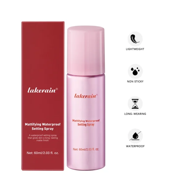 Long-Lasting Setting Spray Glossy Matte Base Makeup Oil Control Waterproof Moisturizing Make-up Fixer Spray for All Skin Style - Image 3