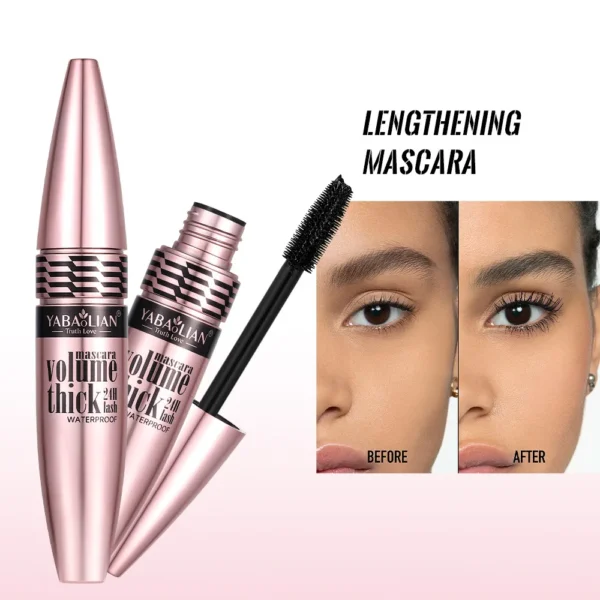 3D Fiber Mascara, Black Mascara, Non-Smudged, Long-Lasting Waterproof, Thick Mascara, Light Luxury Mascara - Image 3